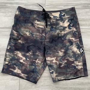 Volcom Lido Solid Mod Boardshorts Water Shorts Camouflage